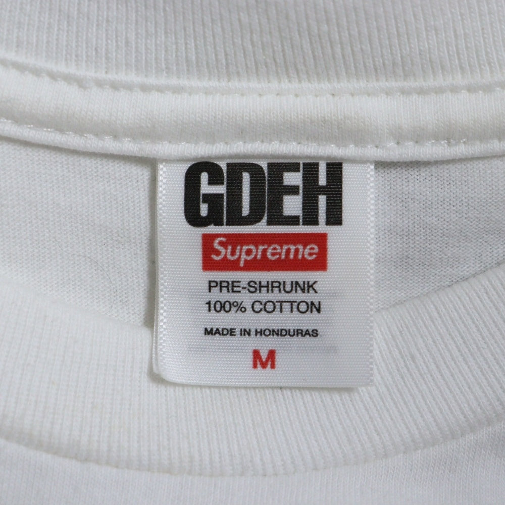 SUPREME(シュプリーム) 25SS × GOODENOUGH End Racism Tee グッドイナフ エンドレイシズム グラフィックプリント クルーネック半袖Tシャツ カットソー ホワイト