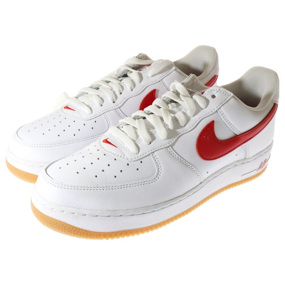 NIKE(ナイキ) AIR FORCE 1 LOW Color of the Month University Red DJ3911-102 エアフォース 1 ローカットスニーカー ホワイト/レッド US10.5/28.5cm