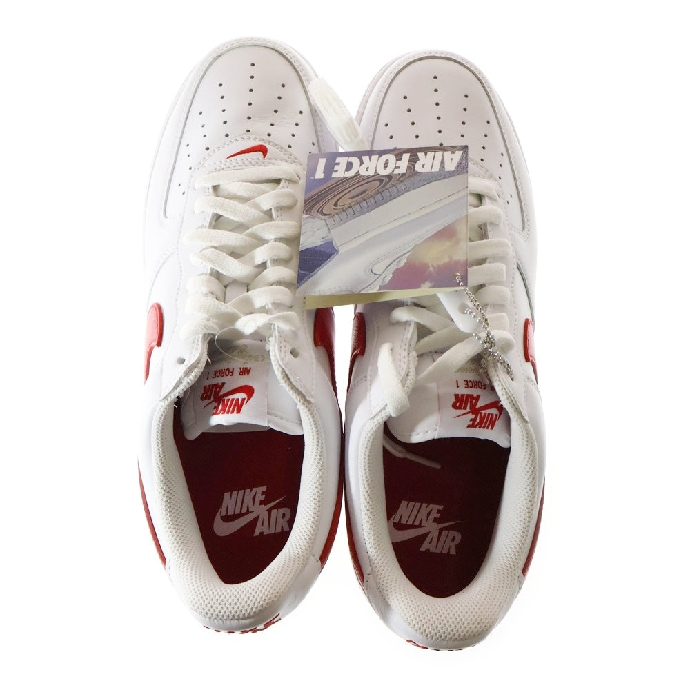 NIKE(ナイキ) AIR FORCE 1 LOW Color of the Month University Red DJ3911-102 エアフォース 1 ローカットスニーカー ホワイト/レッド US10.5/28.5cm
