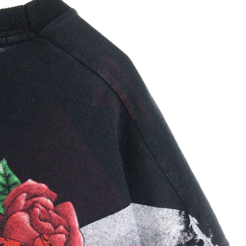 VINTAGE(ヴィンテージ) 90's GUNS N' ROSES GUN AND ROSE ガンズアンドローゼス オーバープリント 半袖Tシャツ ブラック/レッド