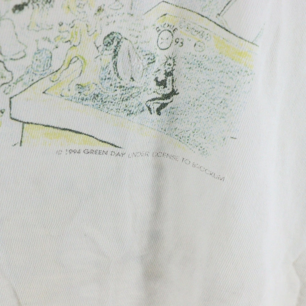 VINTAGE(ヴィンテージ) 90's GREEN DAY DOOKIE グリーンデイ ドゥーキー プリント半袖Tシャツ ホワイト