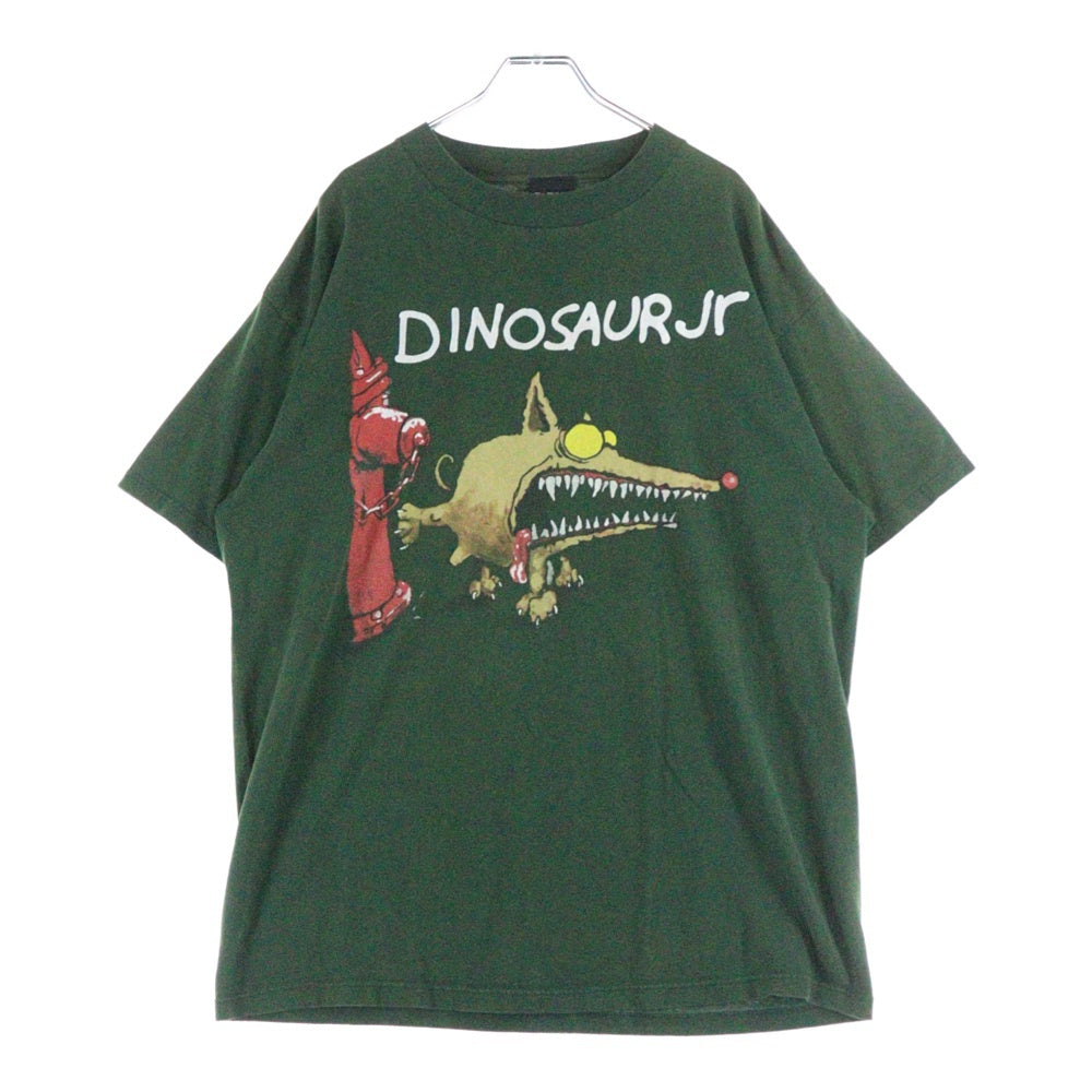 VINTAGE(ヴィンテージ) 90's DINOSAUR JR FEEL THE PAIN ダイナソージュニア プリント半袖Tシャツ カットソー グリーン ※タグ欠損
