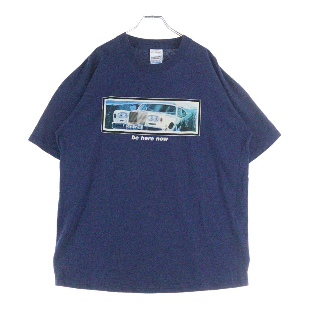 VINTAGE(ヴィンテージ) 90's OASIS BE HERE NOW オアシス ビーヒアーナウ プリント半袖Tシャツ ネイビー