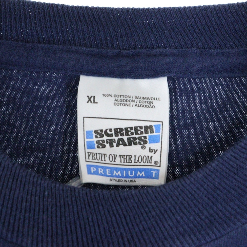 VINTAGE(ヴィンテージ) 90's OASIS BE HERE NOW オアシス ビーヒアーナウ プリント半袖Tシャツ ネイビー