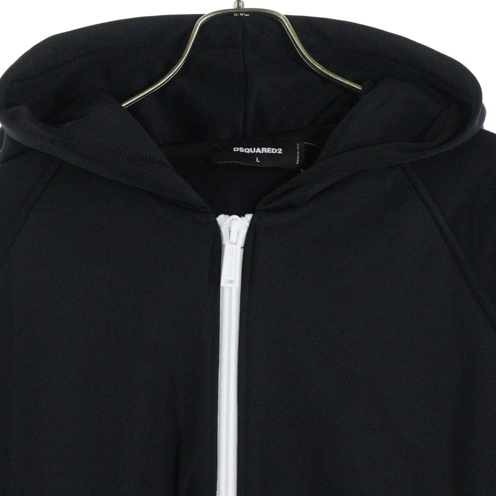 DSQUARED2(ディースクエアード) ARM LINE LOGO TAPE TRACK JACKET アームラインロゴテープ トラックジャケット ジャージ ブラック S74HG0103