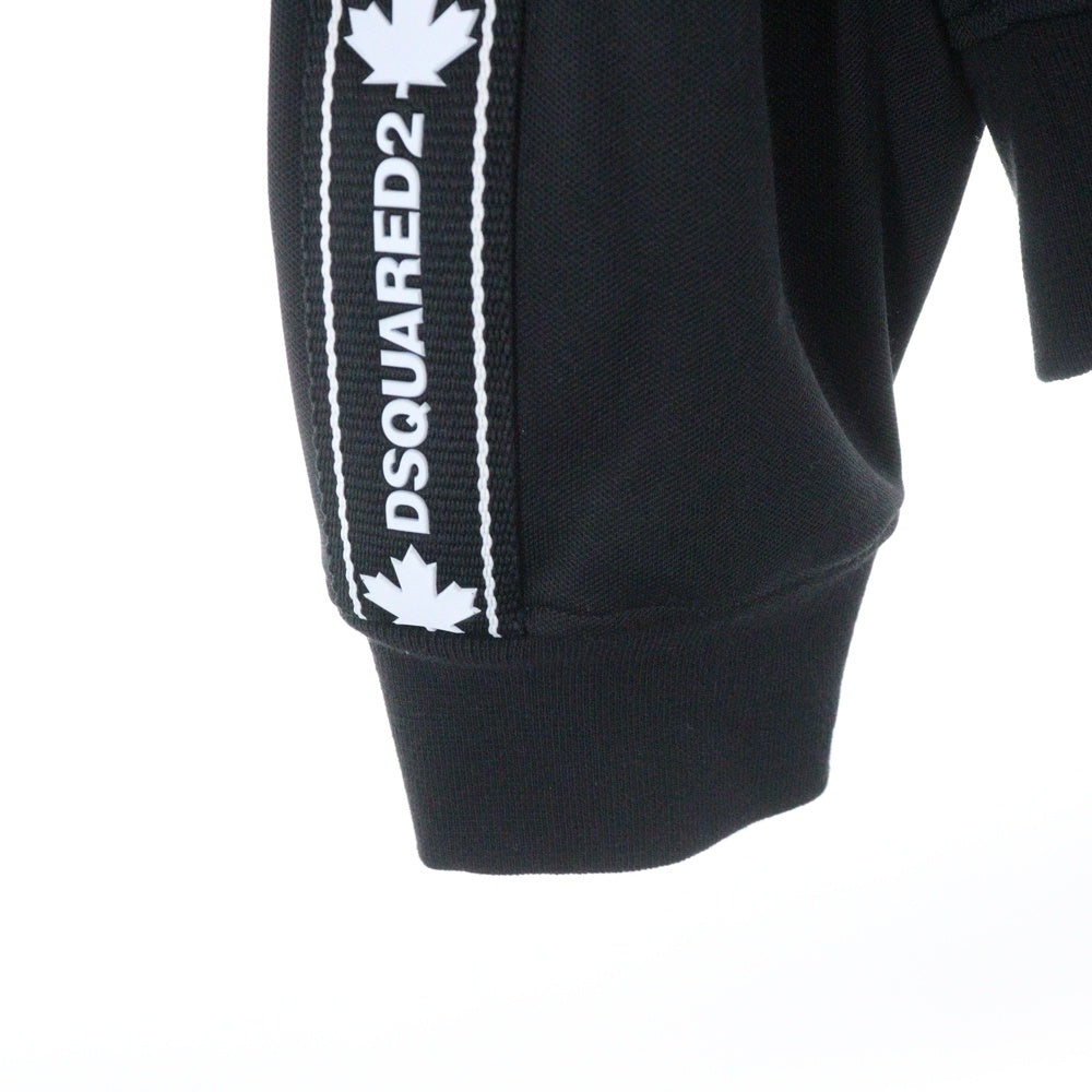 DSQUARED2(ディースクエアード) ARM LINE LOGO TAPE TRACK JACKET アームラインロゴテープ トラックジャケット ジャージ ブラック S74HG0103