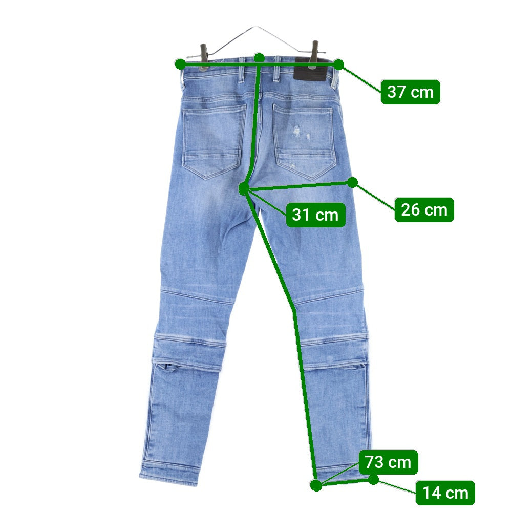 G-STAR RAW(ジースターロウ) AIRBLAZE 3D SKINNY バイカースキニーデニムパンツ インディゴ