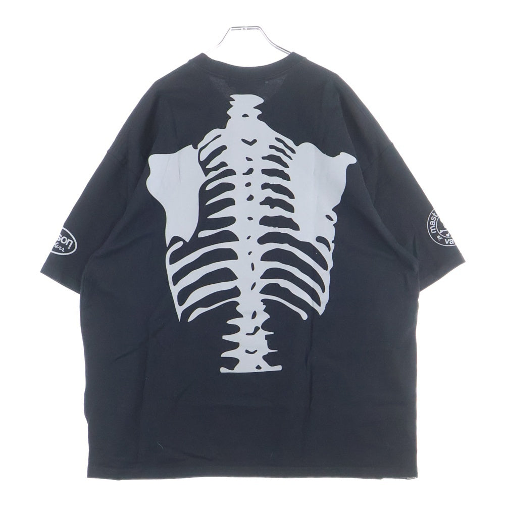 mastermind JAPAN(マスターマインドジャパン) ×VANSON ヴァンソン ボーンリフレクタープリント 半袖Tシャツ(厚手) カットソー ブラック MW24C13-TS102