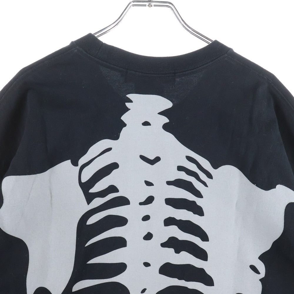 mastermind JAPAN(マスターマインドジャパン) ×VANSON ヴァンソン ボーンリフレクタープリント 半袖Tシャツ(厚手) カットソー ブラック MW24C13-TS102