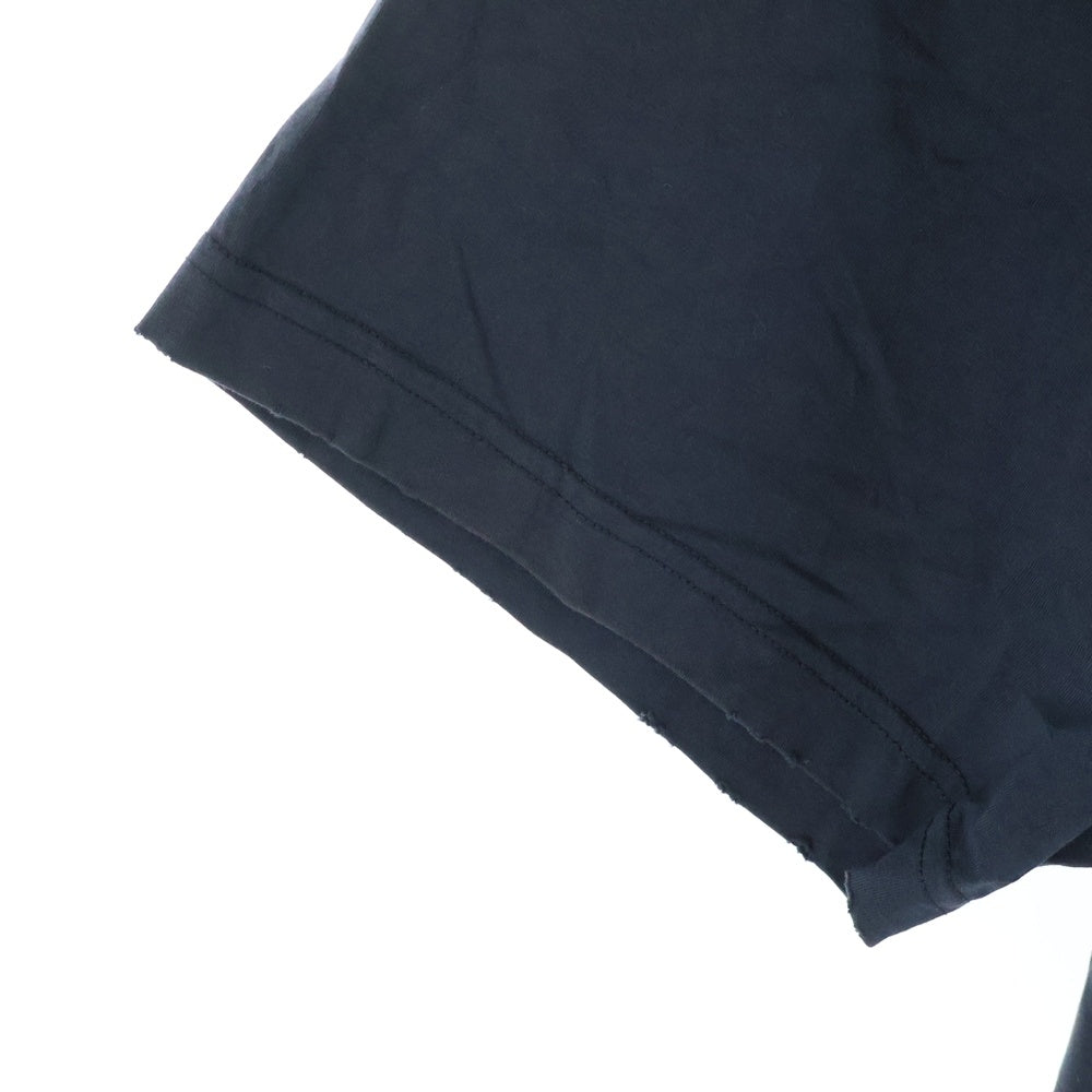 BALENCIAGA(バレンシアガ) DIY IMPRINT CROPPED ダメージ加工 プリント 半袖Tシャツ カットソー ブラック 783399 TSVB4