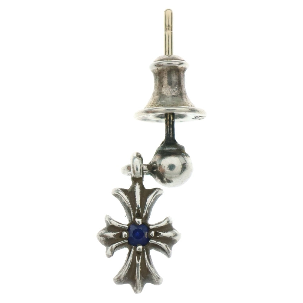 CHROME HEARTS(クロムハーツ) TNY E CH PLS 1 SAP タイニーE CHプラスドロップ 1サファイア ピアス シルバー