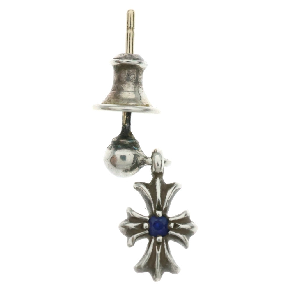 CHROME HEARTS(クロムハーツ) TNY E CH PLS 1 SAP タイニーE CHプラスドロップ 1サファイア ピアス シルバー