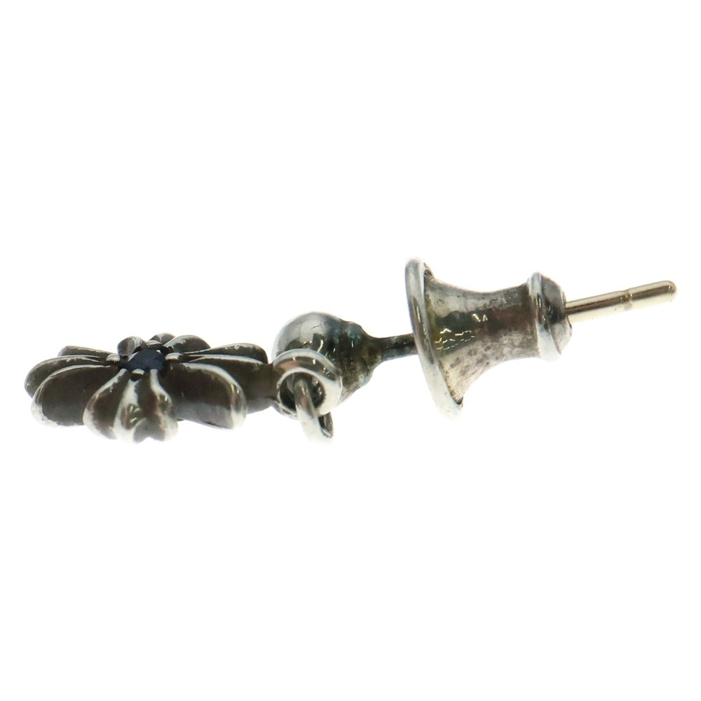 CHROME HEARTS(クロムハーツ) TNY E CH PLS 1 SAP タイニーE CHプラスドロップ 1サファイア ピアス シルバー