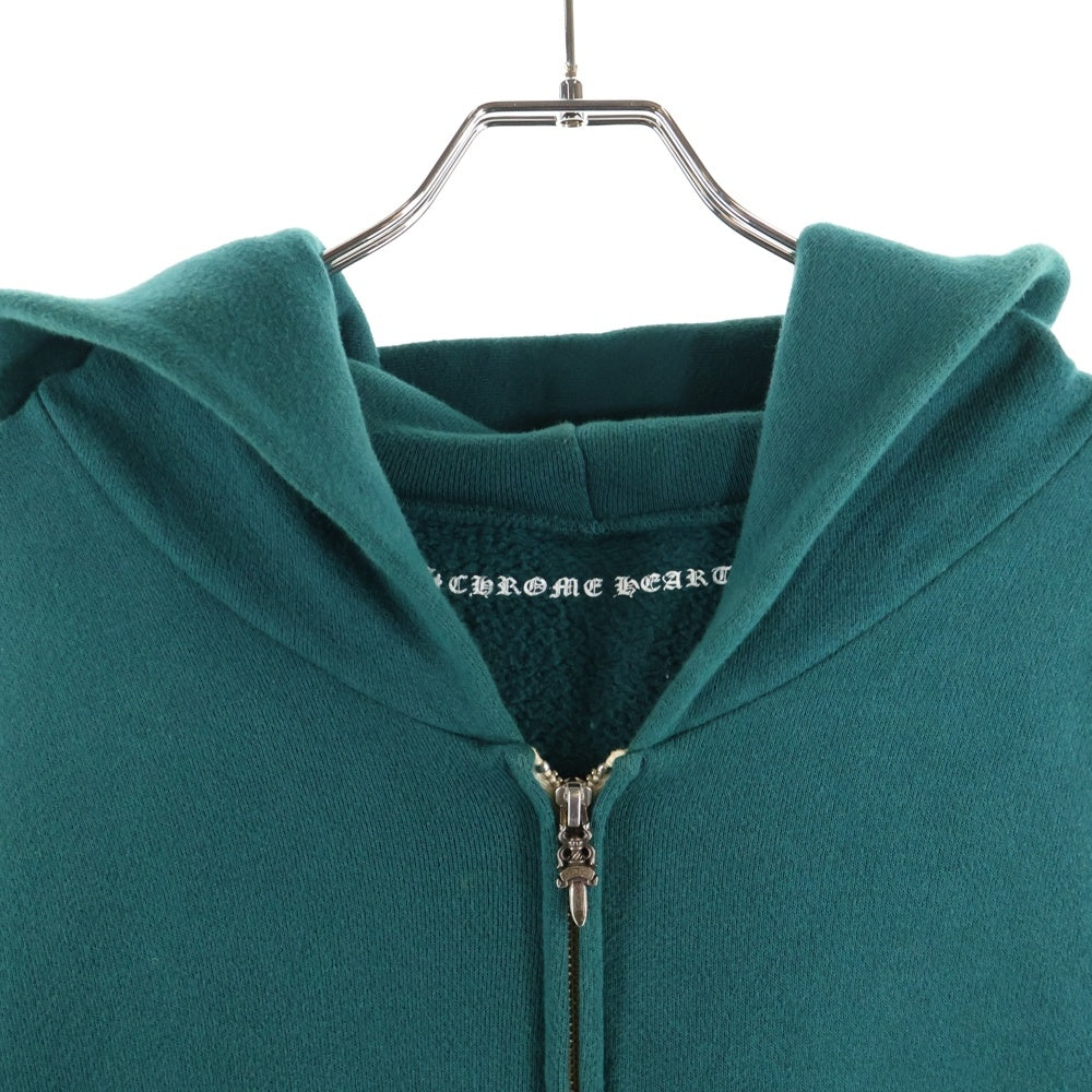 CHROME HEARTS(クロムハーツ) HORSESHOE ZIP HOODIE ホースシュー プリント ダガージップフーディパーカー グリーン