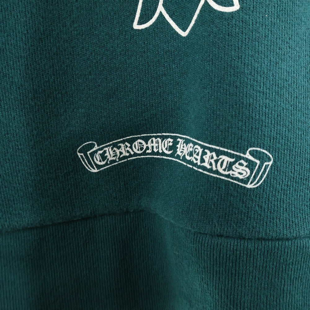 CHROME HEARTS(クロムハーツ) HORSESHOE ZIP HOODIE ホースシュー プリント ダガージップフーディパーカー グリーン