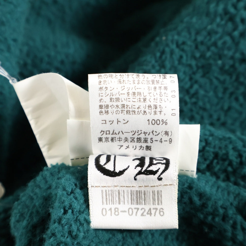 CHROME HEARTS(クロムハーツ) HORSESHOE ZIP HOODIE ホースシュー プリント ダガージップフーディパーカー グリーン