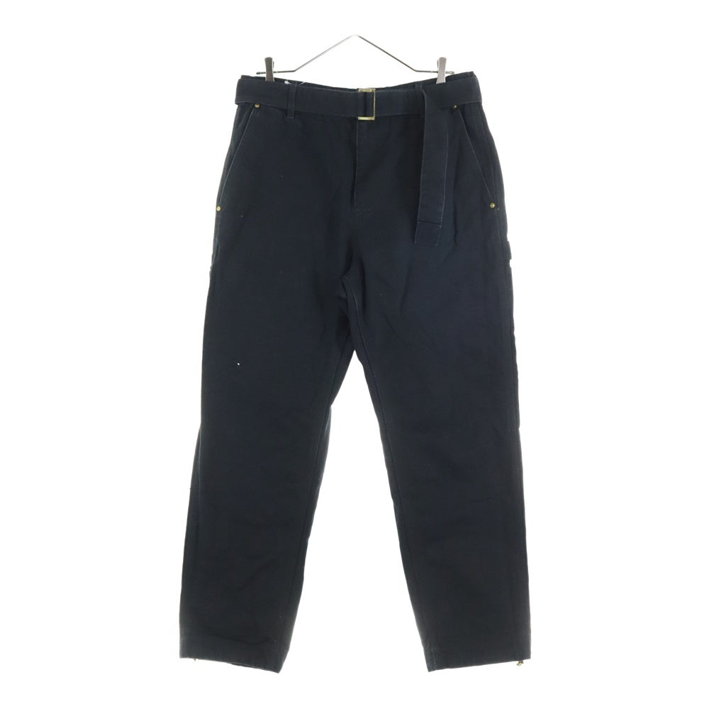 Sacai(サカイ) 23AW ×Carhartt WIP Canvas Pants カーハート キャンバスペインターパンツ ブラック 23-0555S