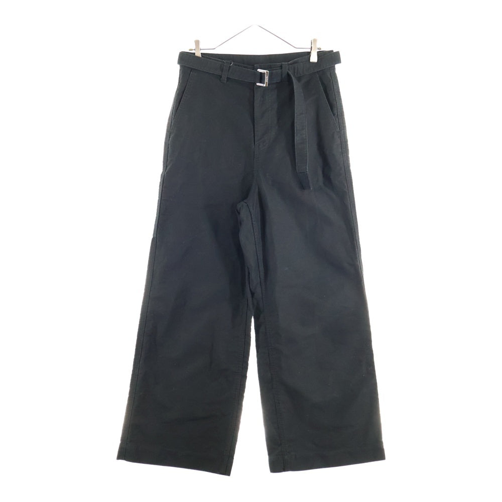 Sacai(サカイ) 24SS Moleskin Pants モールスキンコットンパンツ ブラック 24-03310M