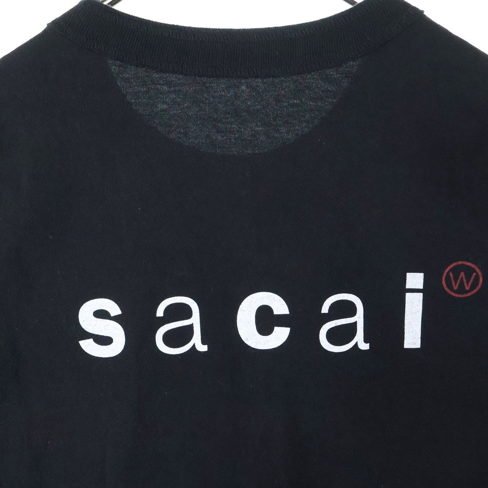Sacai(サカイ) 25SS ×WTAPS Print T-Shirt Print ×ダブルタップス プリント半袖Tシャツ ブラック 25-0928S
