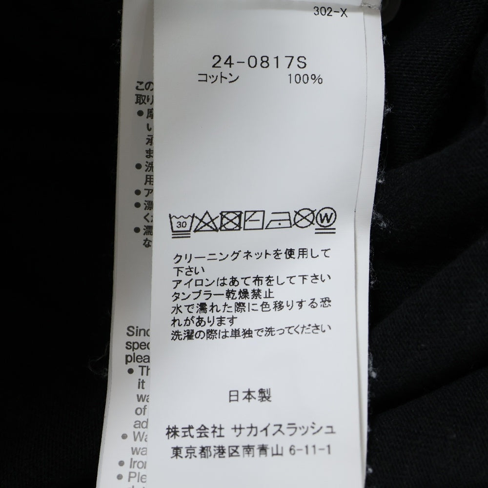 Sacai(サカイ) 24AW Gonz ONE LOVE S/S T-Shirt ゴンズ プリント半袖Tシャツ カットソー ブラック 24-0817S