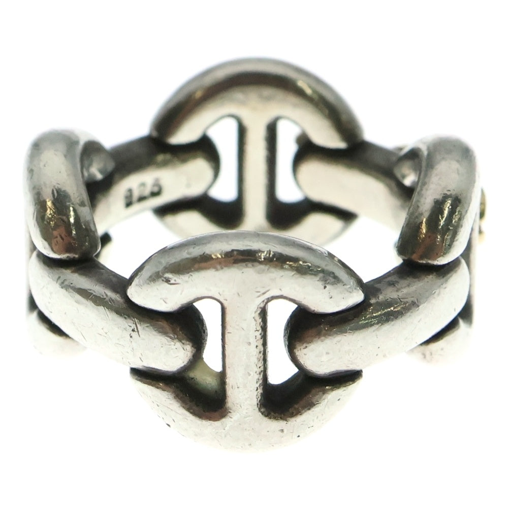 HOORSENBUHS(ホーセンブース) 18K AFFIX QUAD WITH TRI-LINK RING トライリンク リング シルバー/ゴールド