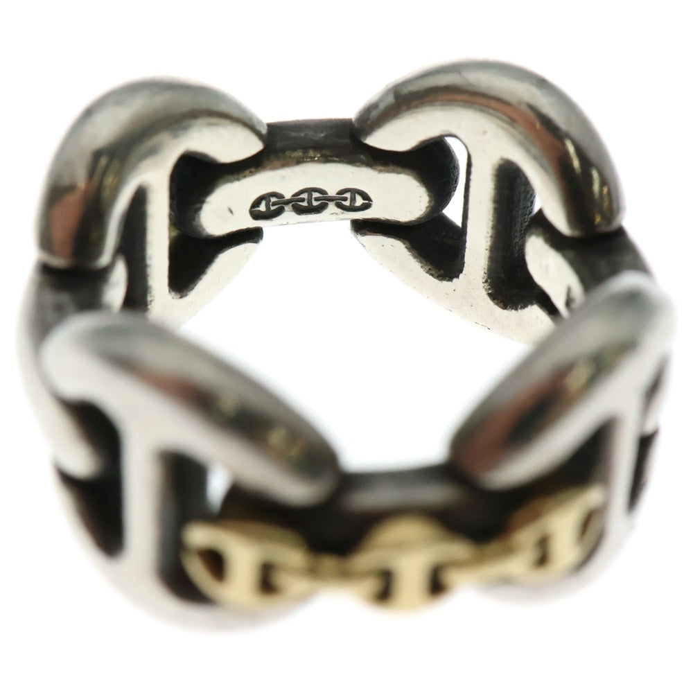HOORSENBUHS(ホーセンブース) 18K AFFIX QUAD WITH TRI-LINK RING トライリンク リング シルバー/ゴールド