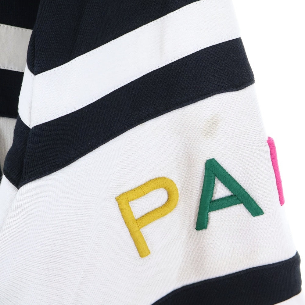 GIVENCHY(ジバンシィ) ストライプ マルチカラーロゴ プルオーバーパーカー フーディー BWJ0073Z1X ブラック