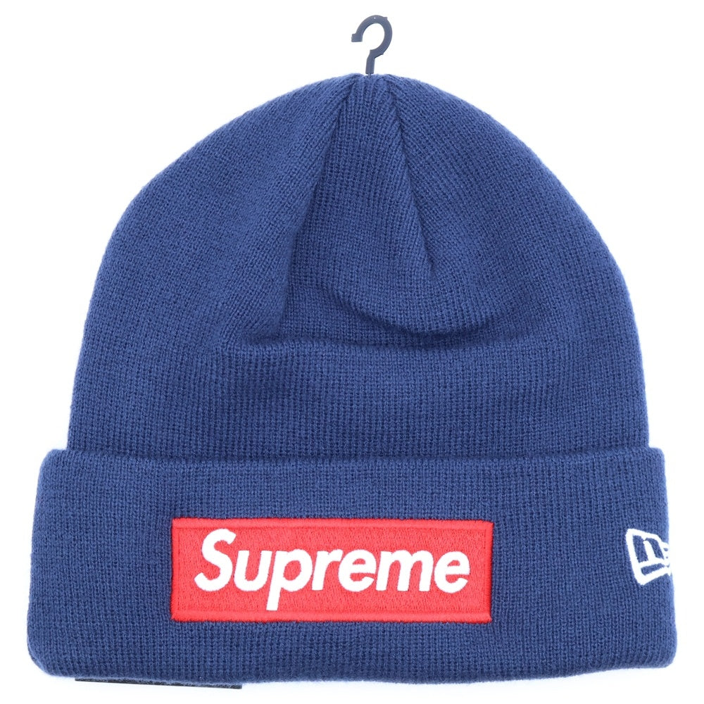 SUPREME(シュプリーム) 24AW × New Era Box Logo Beanie ニューエラ ボックスロゴ ビーニー 帽子 ネイビー