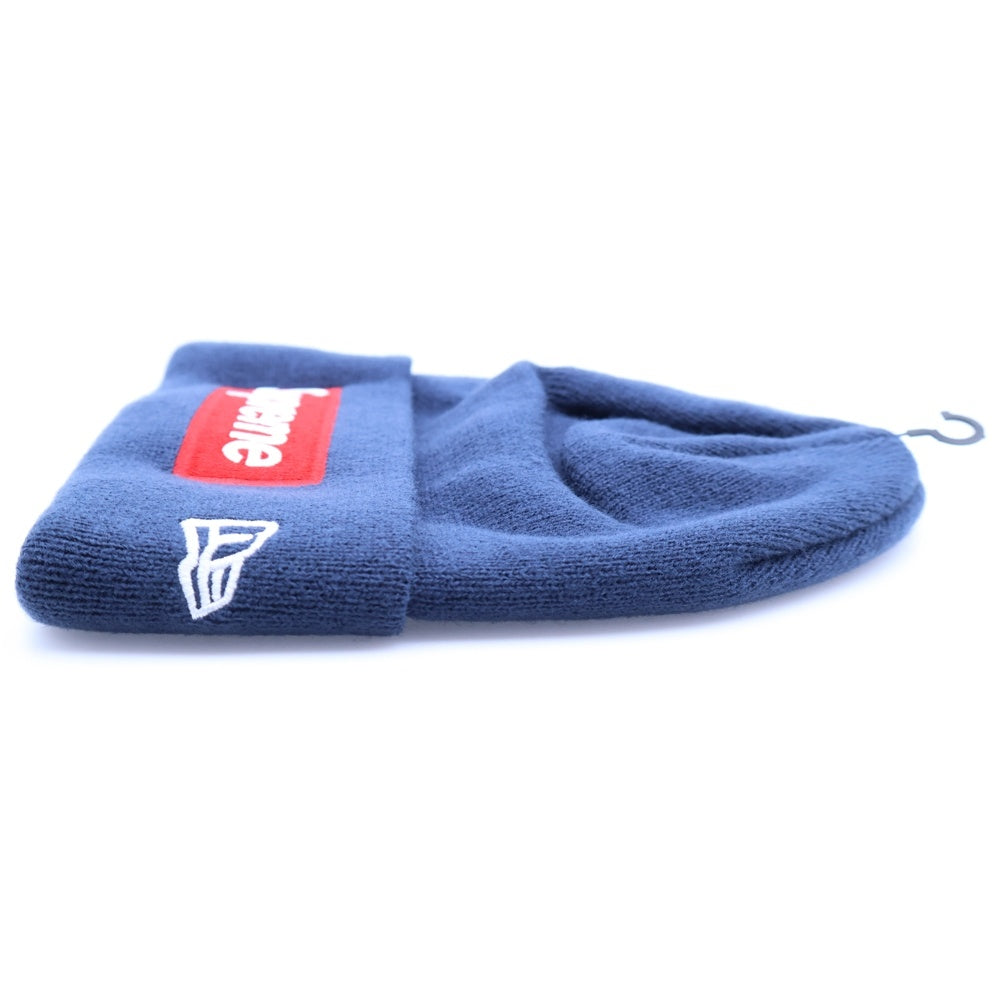 SUPREME(シュプリーム) 24AW × New Era Box Logo Beanie ニューエラ ボックスロゴ ビーニー 帽子 ネイビー