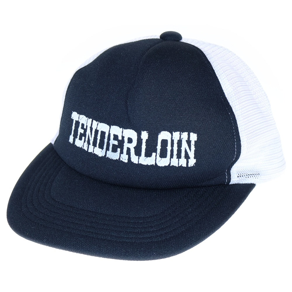 TENDERLOIN(テンダーロイン) Mesh Cap メッシュキャップ ロゴ ベースボールキャップ ブラック/ホワイト 日本製