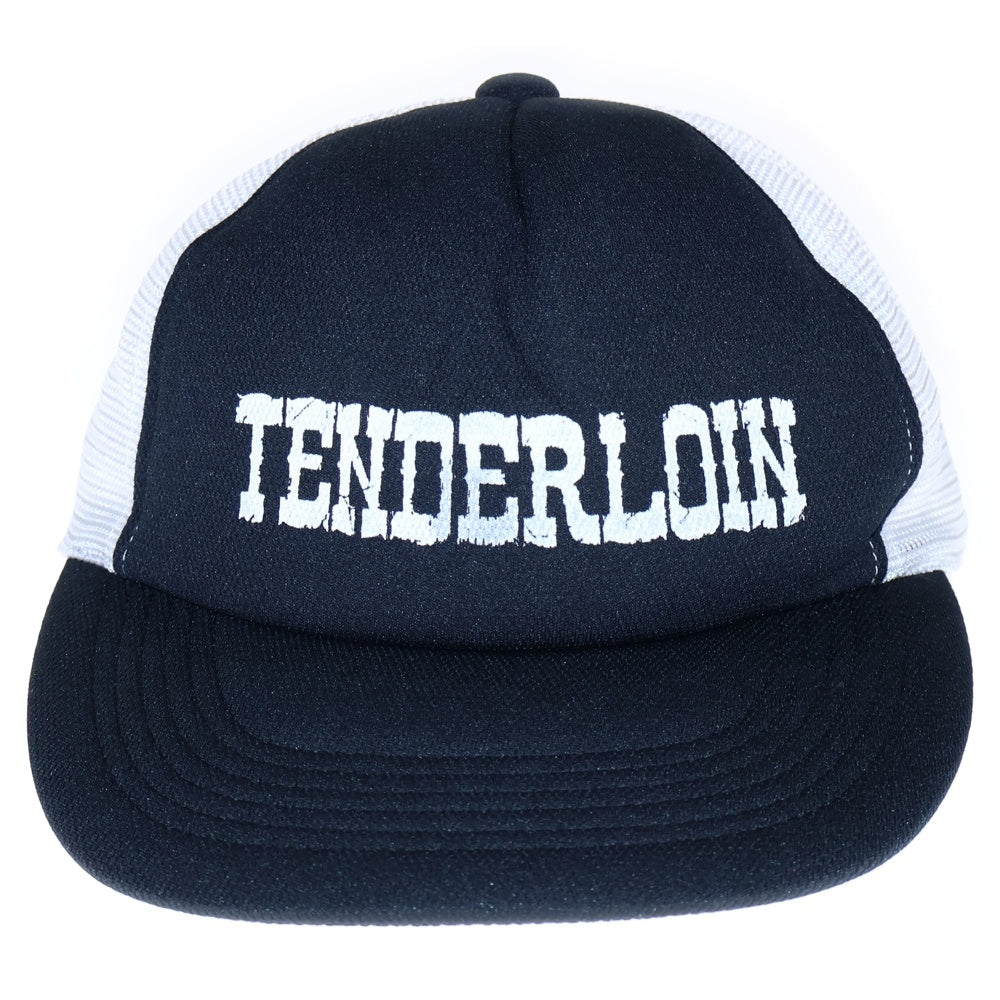 TENDERLOIN(テンダーロイン) Mesh Cap メッシュキャップ ロゴ ベースボールキャップ ブラック/ホワイト 日本製