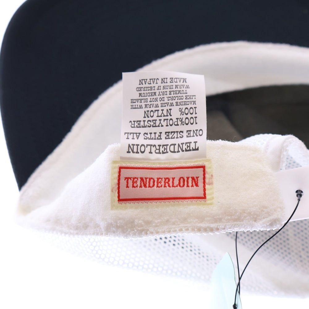 TENDERLOIN(テンダーロイン) Mesh Cap メッシュキャップ ロゴ ベースボールキャップ ブラック/ホワイト 日本製
