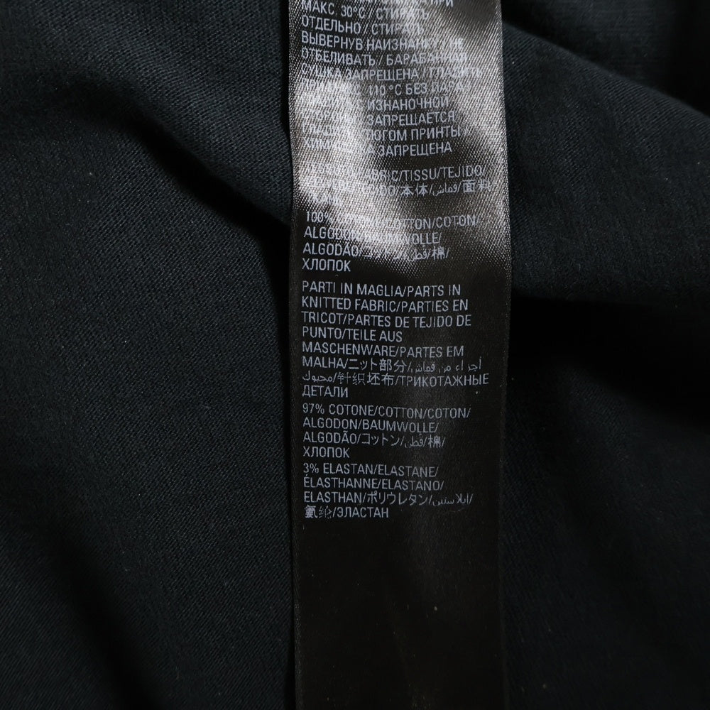 BALENCIAGA(バレンシアガ) メタルロゴペンキクラッシュ加工 半袖Tシャツ ブラック 694576 TMV88