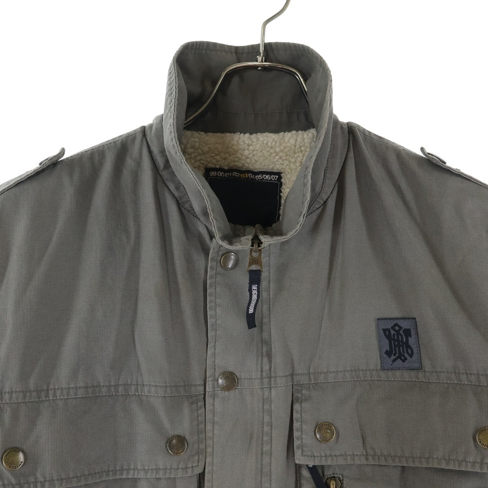 NEIGHBORHOOD(ネイバーフッド) 00s ミリタリーボアジャケット コットン カーキ