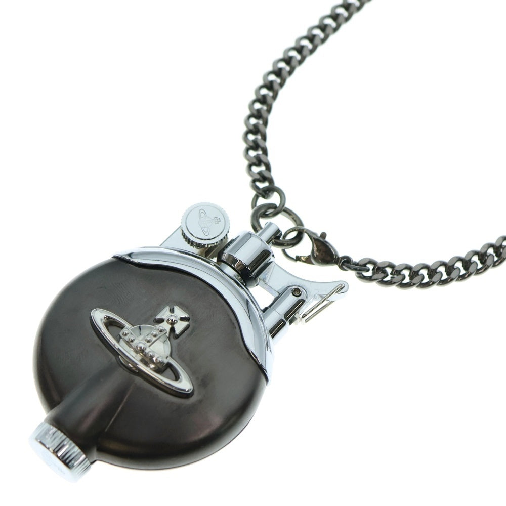 Vivienne Westwood(ヴィヴィアンウエストウッド) オイルライター メタルオーブ チェーン付 ガンメタ
