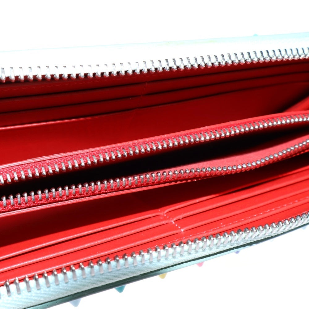 CHRISTIAN LOUBOUTIN(クリスチャンルブタン) PANETTONE パネトーネ フルスタッズ ラウンドジップ レザー ロングウォレット 長財布 マルチカラー 1175100