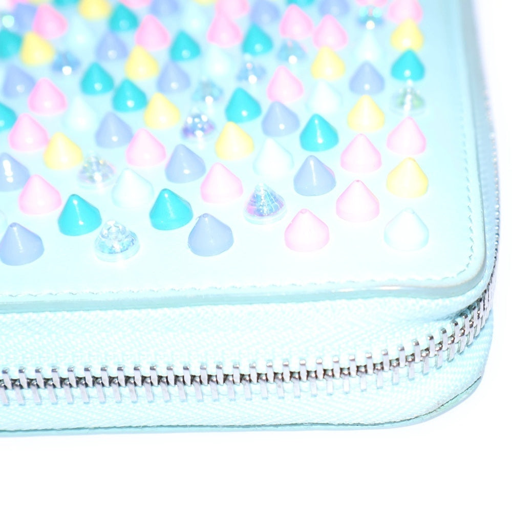 CHRISTIAN LOUBOUTIN(クリスチャンルブタン) PANETTONE パネトーネ フルスタッズ ラウンドジップ レザー ロングウォレット 長財布 マルチカラー 1175100