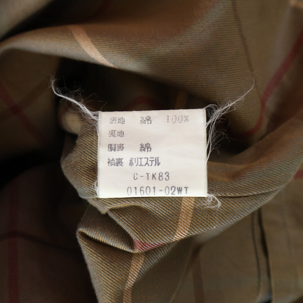 BURBERRY(バーバリー) ステンカラーコート チェック柄 ベージュ C-TK83