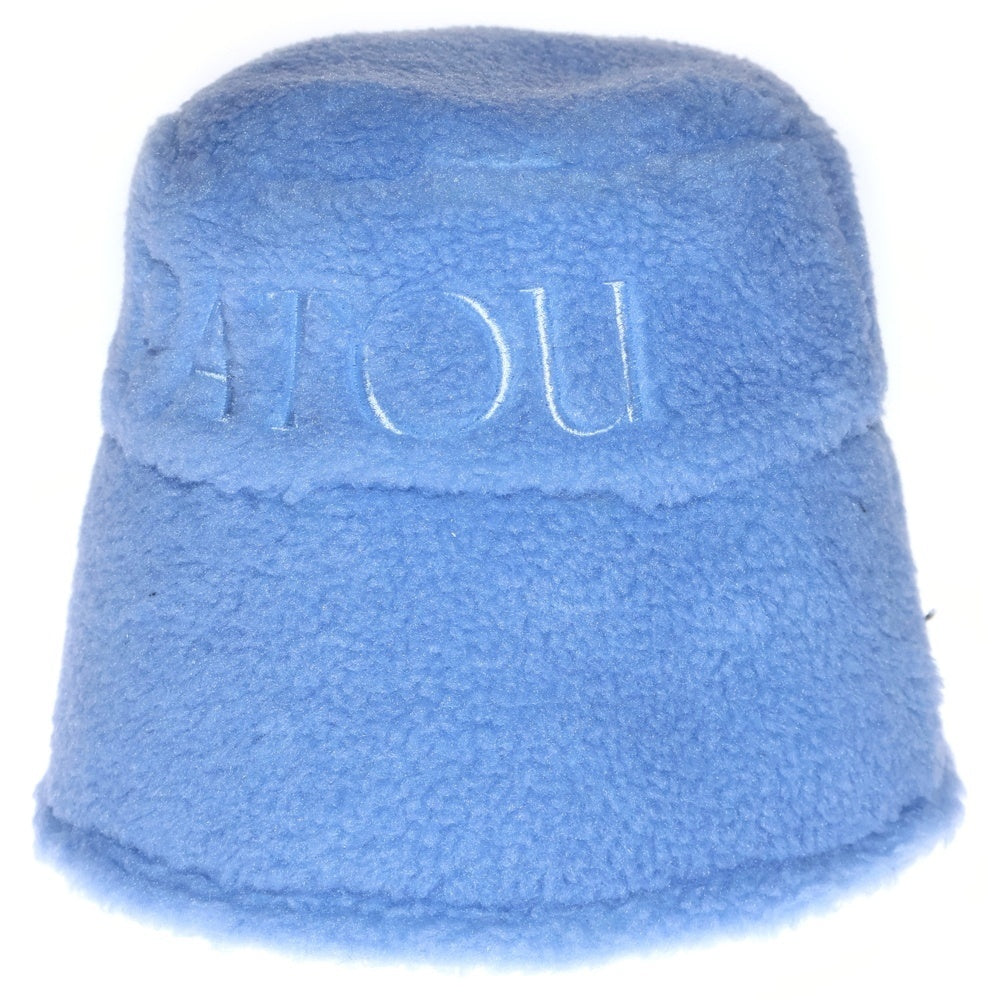 PATOU(パトゥー) ロゴ刺繍 フリース バケットハット ブルー