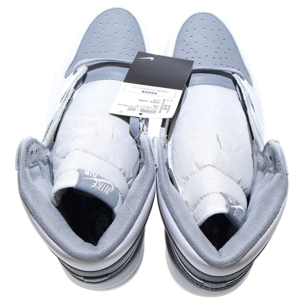 NIKE(ナイキ) AIR JORDAN 1 RETRO HIGH OG WHITE CEMENT 555088-037 エアジョーダン1 ホワイトセメント ハイカットスニーカー US10/28cm ホワイト/グレー