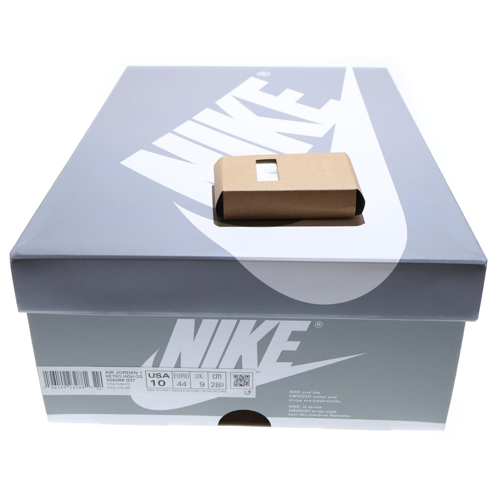 NIKE(ナイキ) AIR JORDAN 1 RETRO HIGH OG WHITE CEMENT 555088-037 エアジョーダン1 ホワイトセメント ハイカットスニーカー US10/28cm ホワイト/グレー