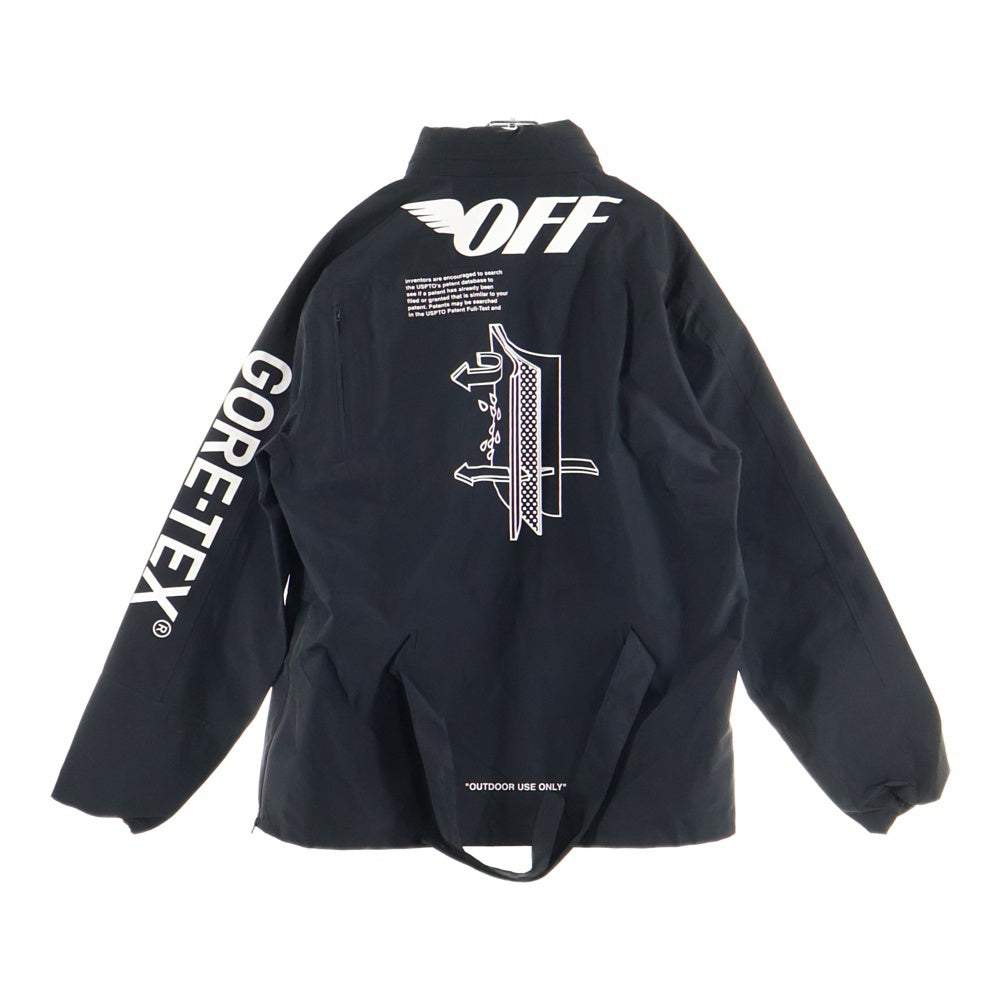 OFF-WHITE(オフホワイト) 18AW×GORE-TEX ゴアテックス ハーフジップ アノラックジャケット ブラック OMEA161F186560
