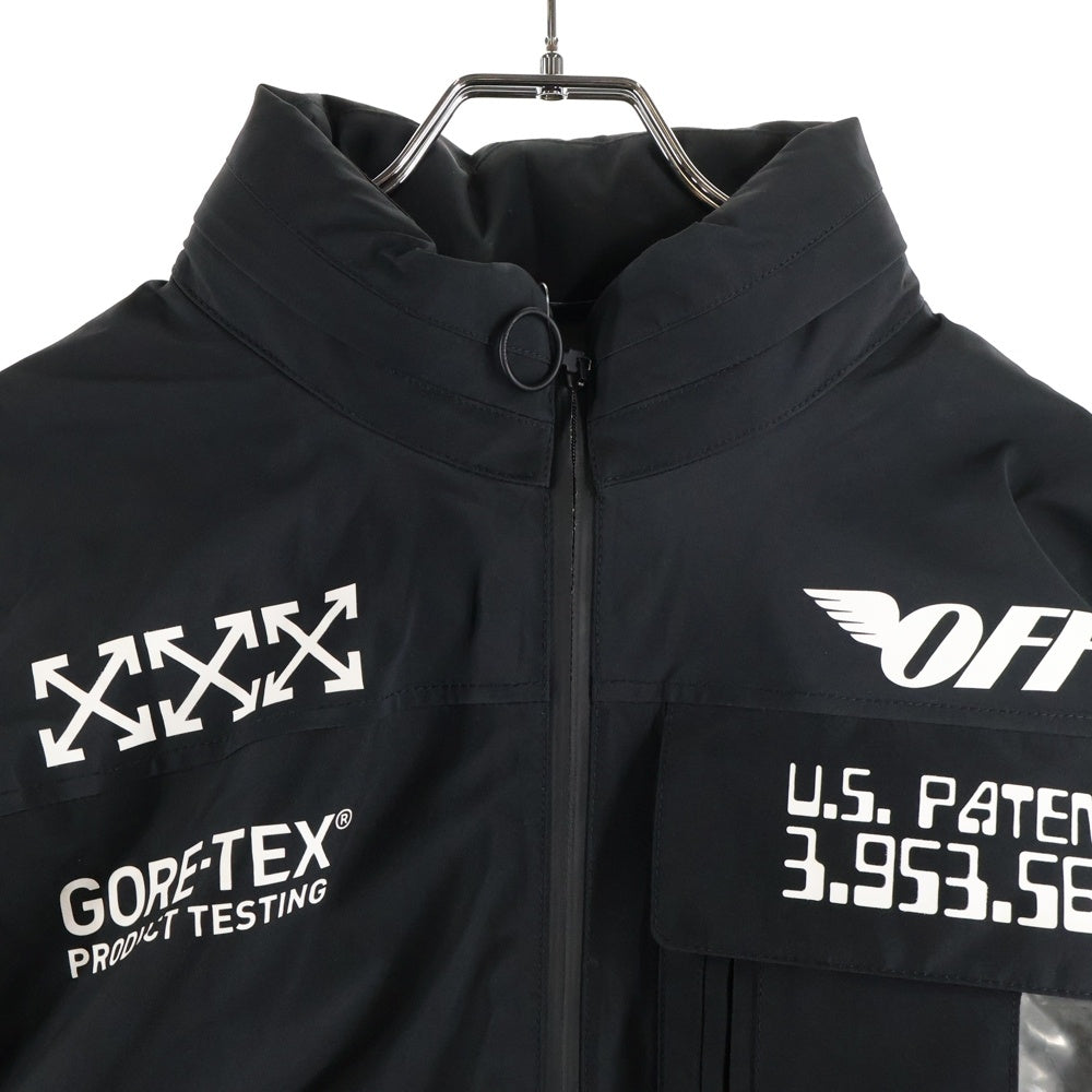 OFF-WHITE(オフホワイト) 18AW×GORE-TEX ゴアテックス ハーフジップ アノラックジャケット ブラック OMEA161F186560