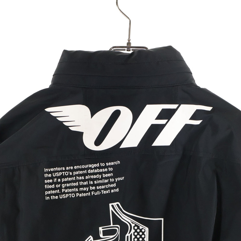 OFF-WHITE(オフホワイト) 18AW×GORE-TEX ゴアテックス ハーフジップ アノラックジャケット ブラック OMEA161F186560