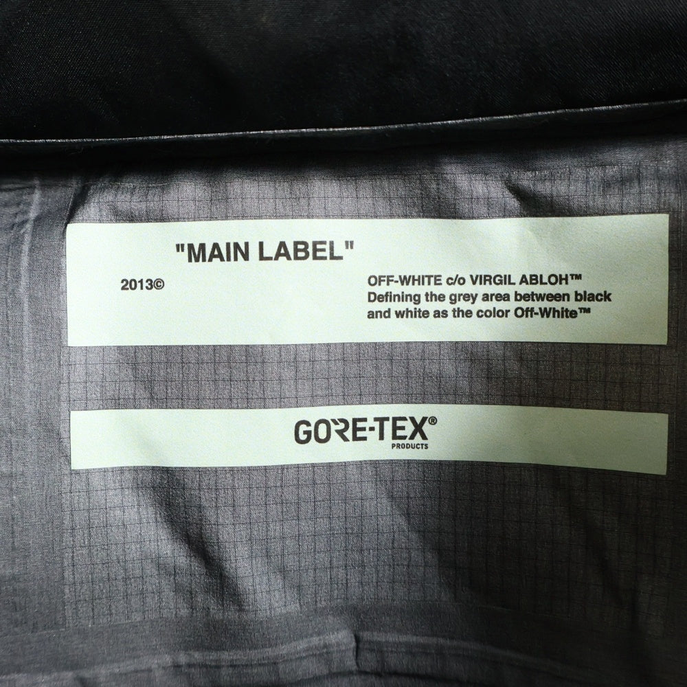 OFF-WHITE(オフホワイト) 18AW×GORE-TEX ゴアテックス ハーフジップ アノラックジャケット ブラック OMEA161F186560