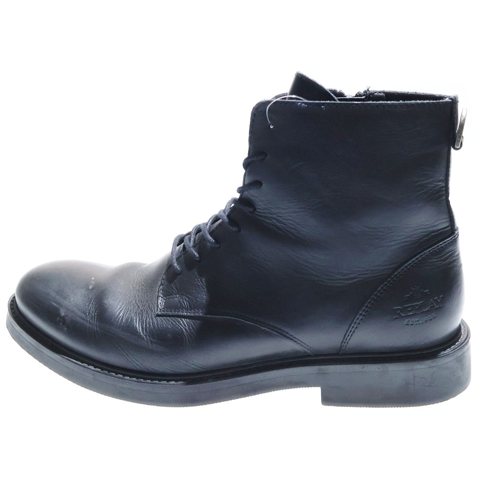 REPLAY(リプレイ) ハイカットレザーブーツ ブラック