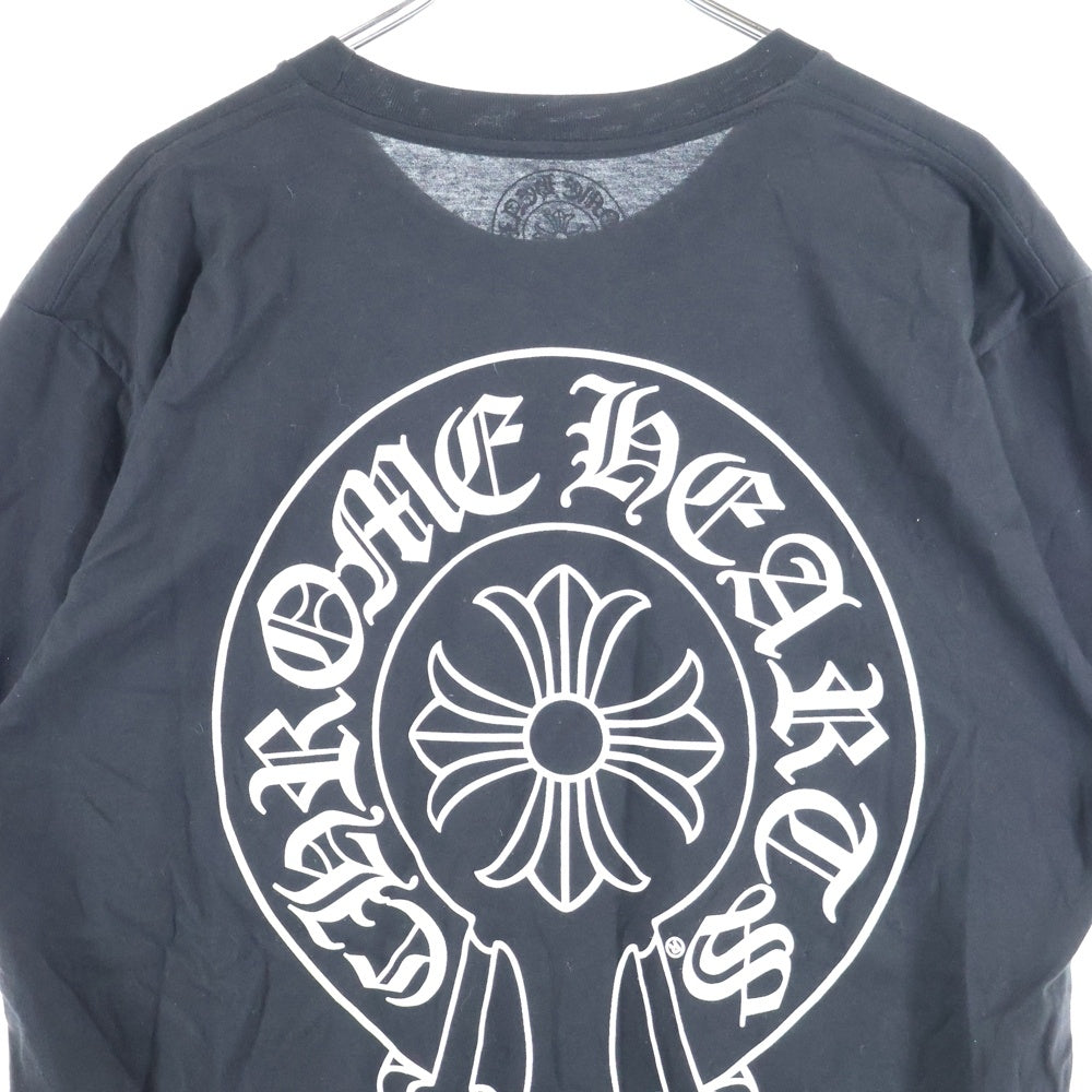 CHROME HEARTS(クロムハーツ) Horseshoe S/S Tee ホースシューロゴ プリントTシャツ 半袖カットソー ブラック