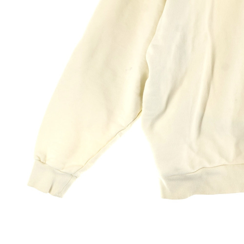 STONE  ホワイトトレーナー STONE ISLAND(ストーンアイランド) ワッペンロゴ クルーネック