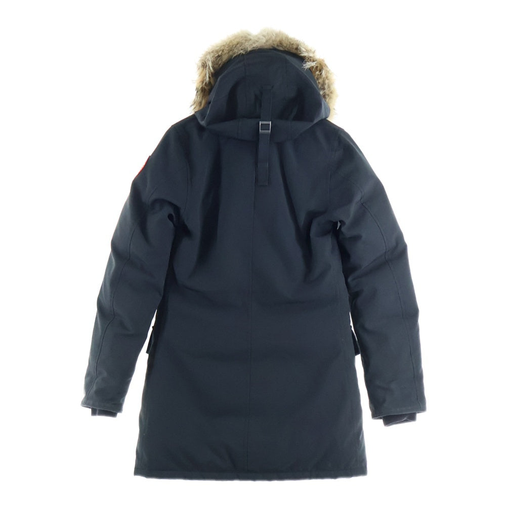 CANADA GOOSE(カナダグース) BRONTE PARKA ブロンテ パーカー フーデッドジップアップファーダウンジャケット ブラック レディース 2603JL