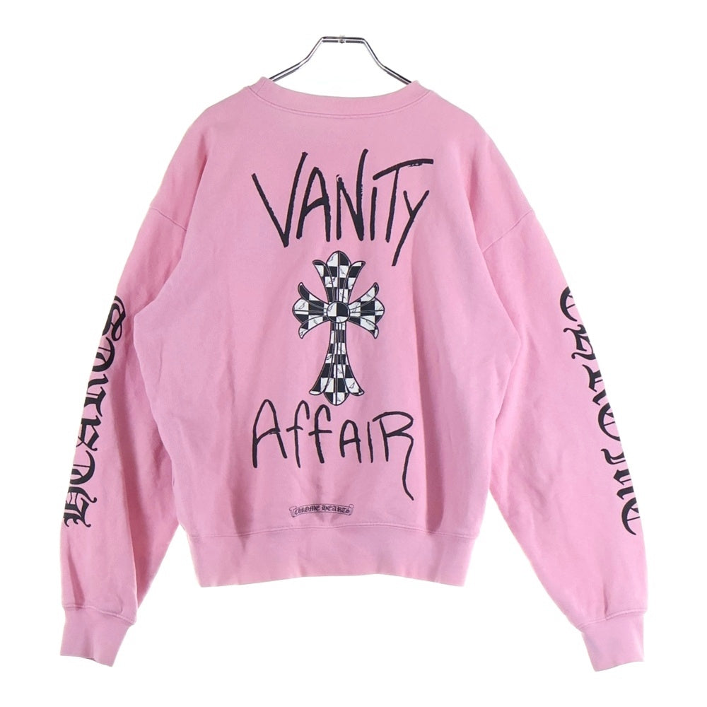 CHROME HEARTS(クロムハーツ) ×MATTY BOY PPO VANITY AFFAIR LS マッティボーイ バニティアフェアー クルーネックスウェットトレーナー ピンク